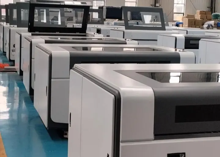Laser machines on the production line