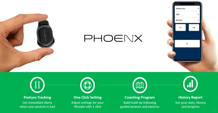 Phoenix neck-posture device with its app